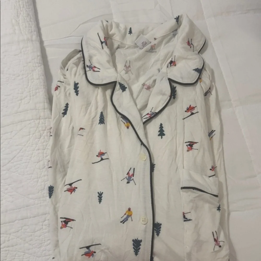 Old Navy White Ski Print Pajama Pants - 4X